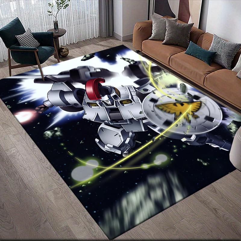 Квадратный коврик для пола с изображением отряда мехов из Mobile Suit Gundam, нескользящий коврик для спальни, идеальный подарок для фанатов Gundam.chl