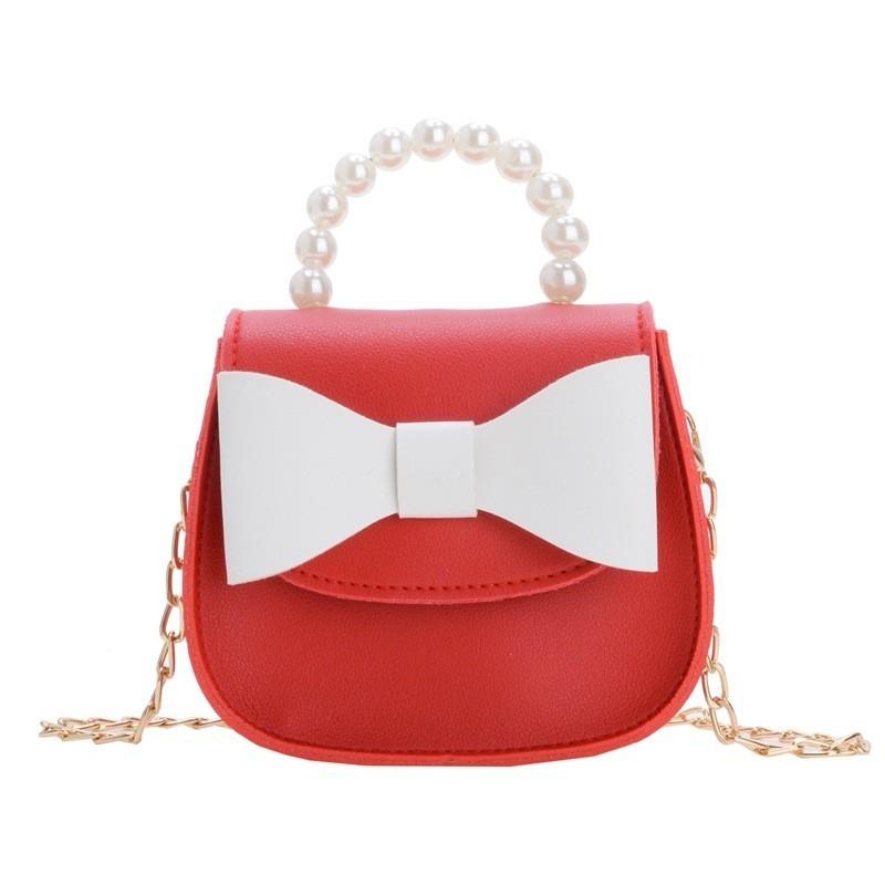 Modern And Chic Princess Shoulder Bag With Adorable Bowknot Design For Children