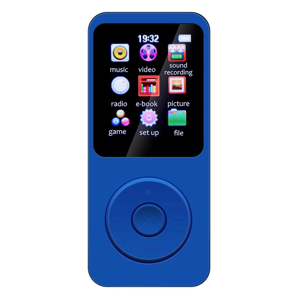 Bluetooth 5.0 MP3/MP4 плеер Встроенный динамик Портативный стерео 128 ГБ Музыкальный плеер Поддержка TF-карты с FM-радио Электронная книга Запись