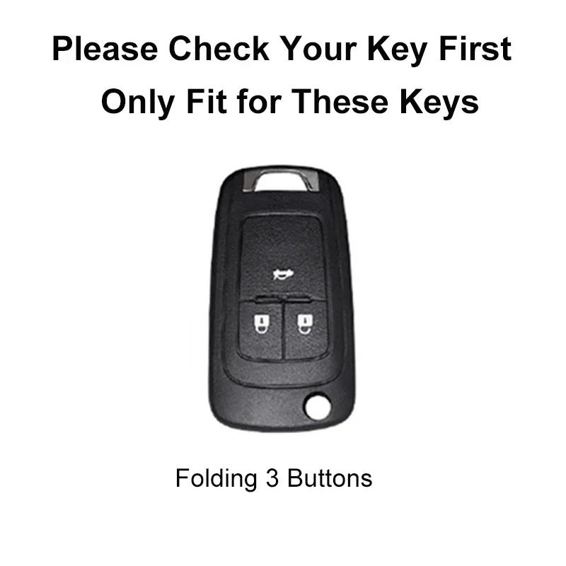 Кожаный складной чехол для автомобильного ключа для Chevrolet Cruze Aveo Trax Sail Malibu Captiva Opel Vauxhall Astra J Corsa Insignia Mokka