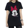 Womens/Ladies Minnie Mouse Distressed Cotton Boyfriend T-Shirt