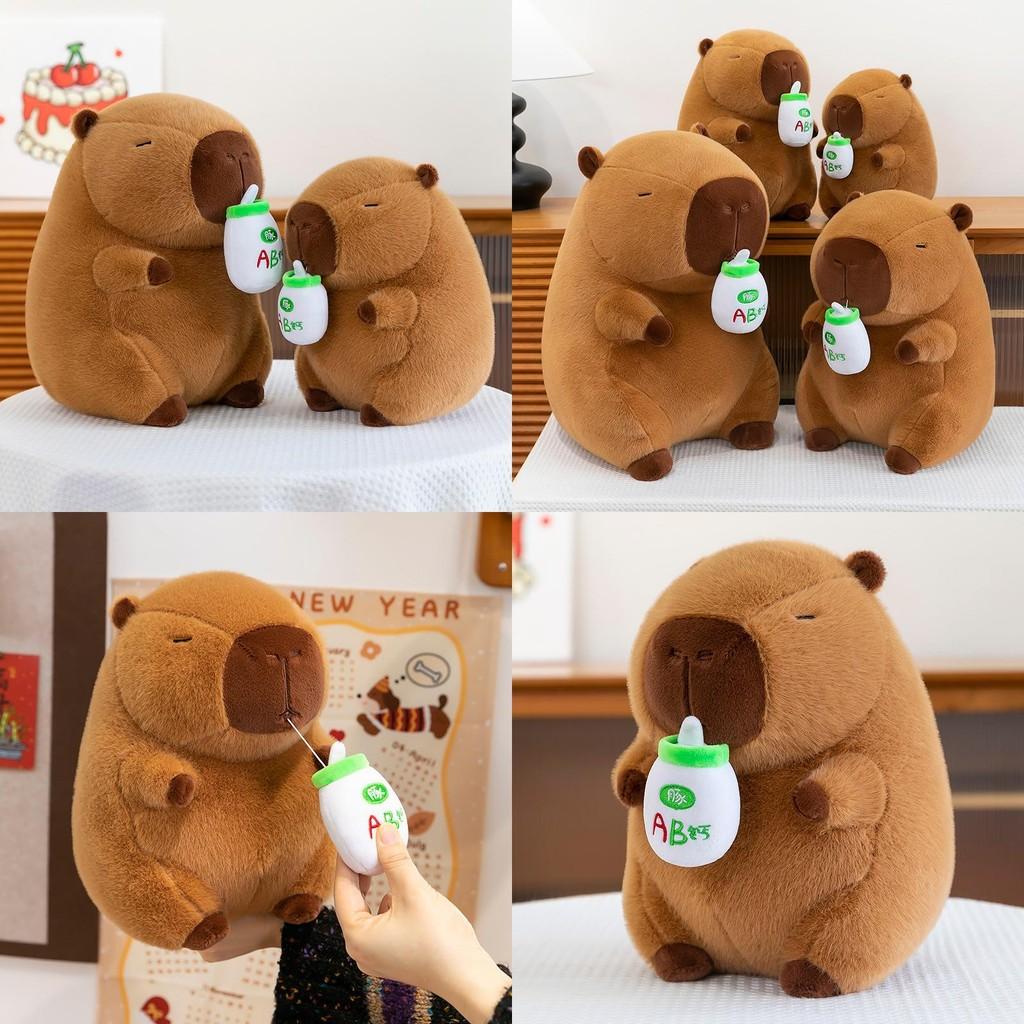 Capybara Plush Toy With Ultra Soft Short Plush For Kids Bedroom Decor Gift