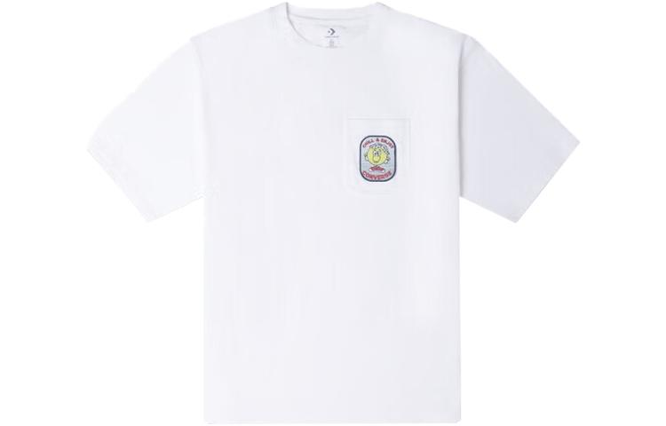 Converse FRUIT PATCH POCKET T Shirt Men's White 10024756-A02