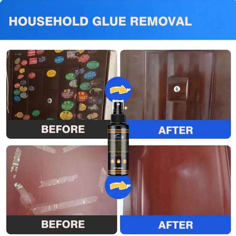 Multi-Purpose Adhesive Remover, Suitable for Glass, Tiles, Metal, and Plastic, Does Not Damage Surfaces, Quickly Removes Labels, Stickers