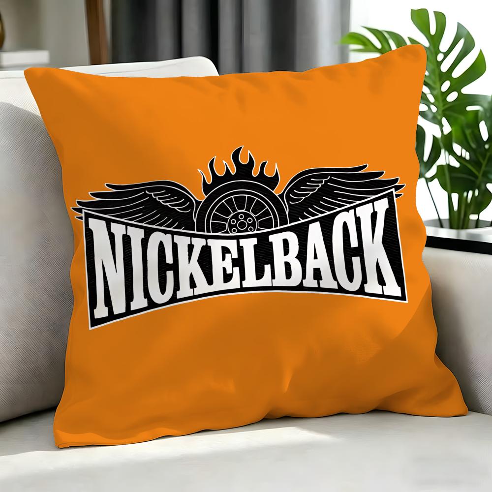 Rock Nickelback Cushion Cover Cushion Cover Set 4Pcs 50X50 45X45 40X40 Pillowcase Decorative Sofa Home Decor