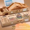 Double Password Capybara Pencil Case Double-Layer Stationery Box Pen Box  School Office