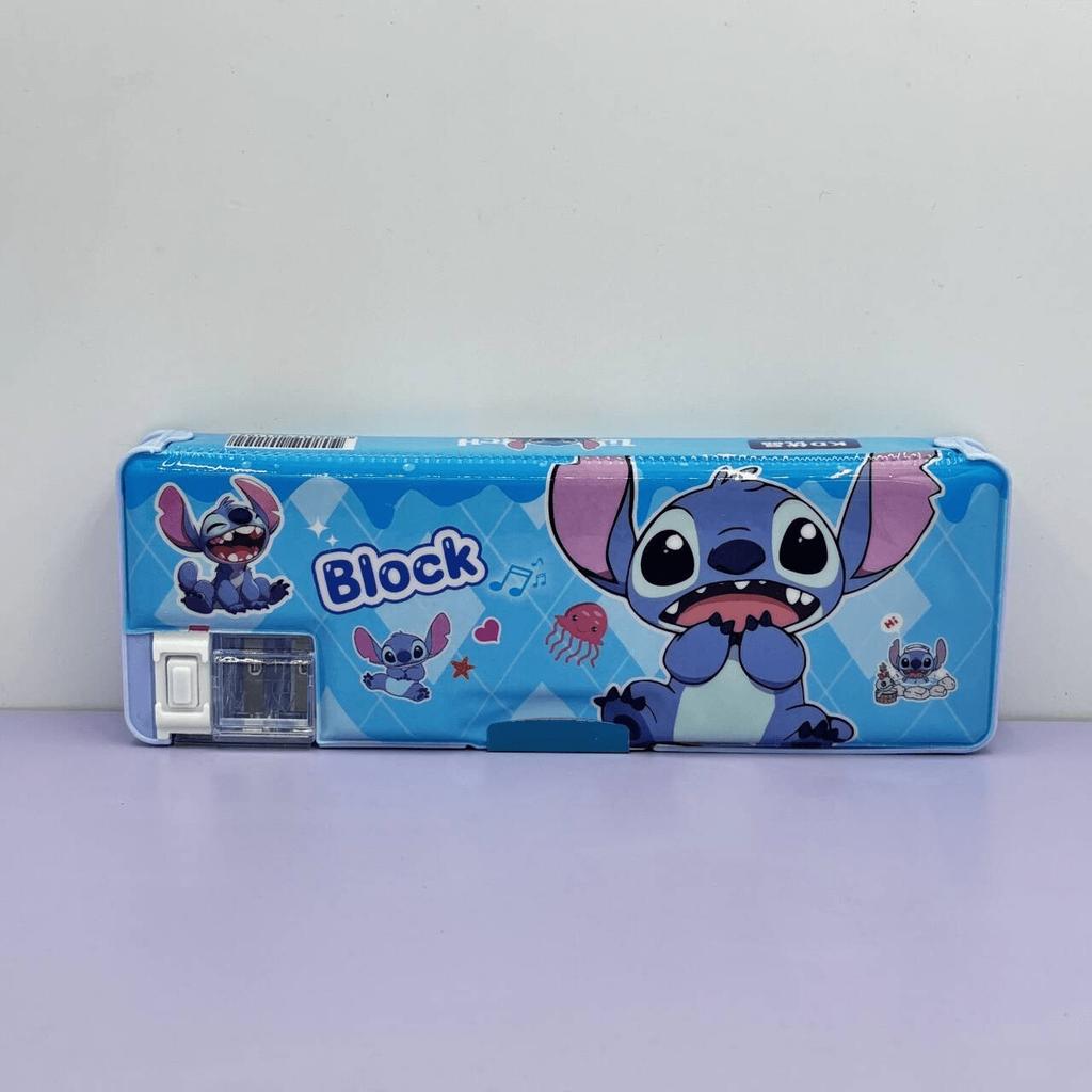 Disney Пенал Stitch, Креативный пенал большой вместимости, Материал ПВХ, Модный аниме-стиль