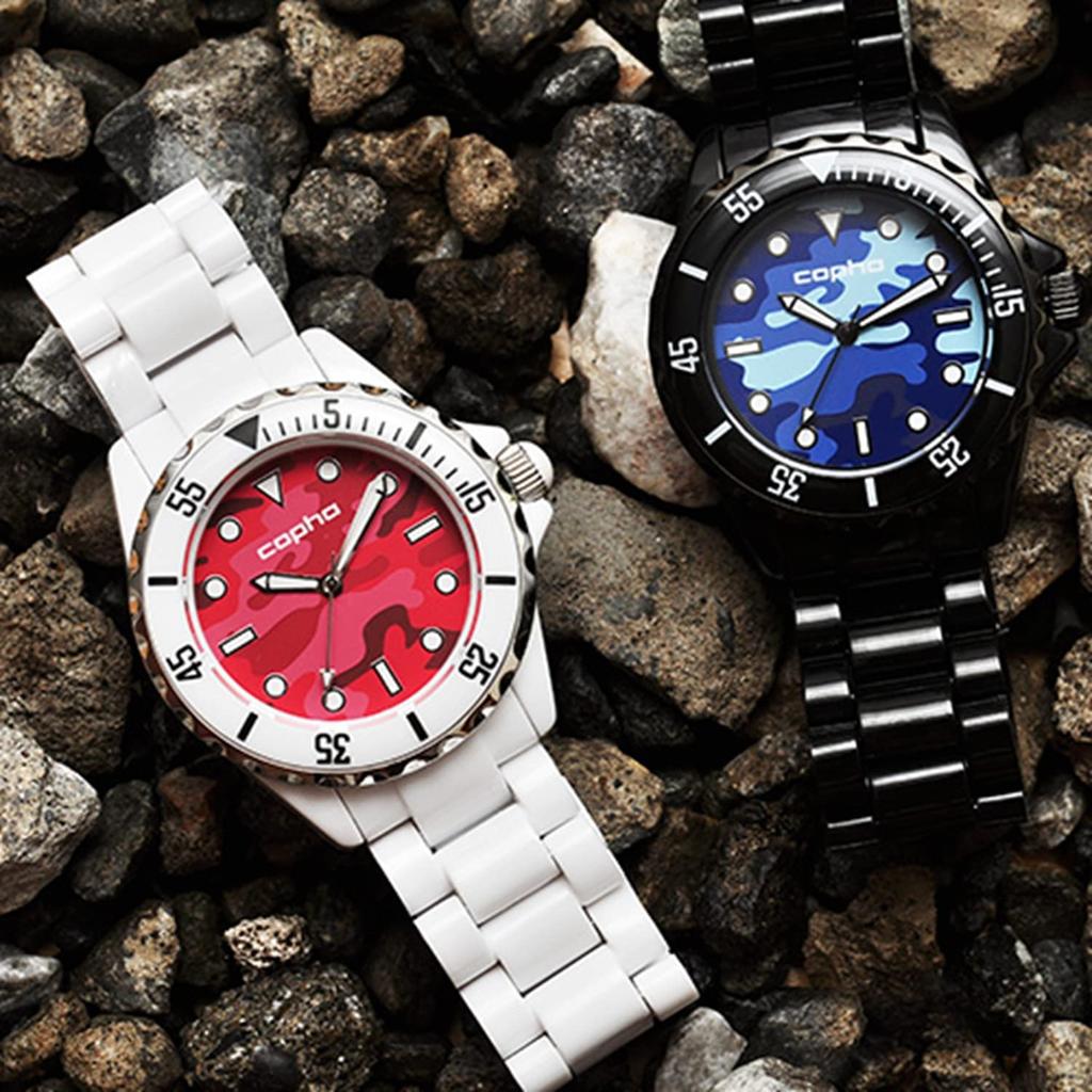 COPHA SWAGGER Black X Silver Quartz Watch Genuine Imported Product [Men's] [Women's]