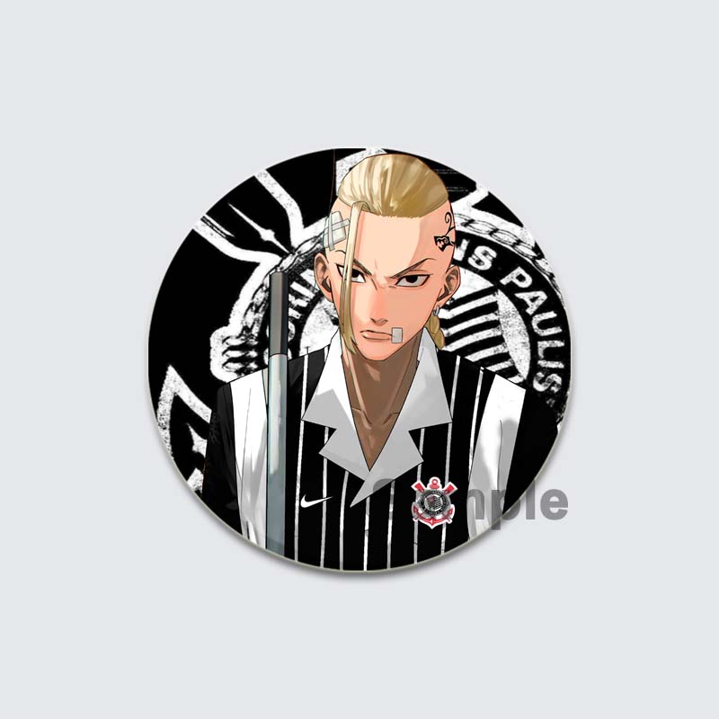 32/44/58mm Tokyo Revengers Brooch On Backpack Handmade Round Badges Anime Icon Badges for Clothes Hat Gifts Lapel Pins Accessories