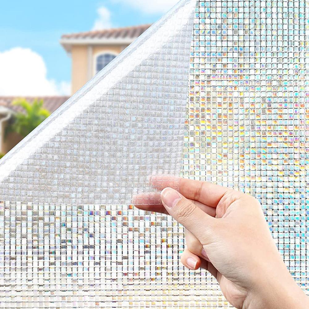 Широкая матовая пленка для защиты окон шириной 75/90 см, неклеящиеся пленки для оконных стекол, терморегулирующие статические съемные наклейки для окон