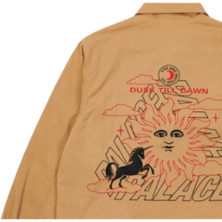 Palace Da One Cargo Jacket Sand Unisex Outerwear Tan P21JK002