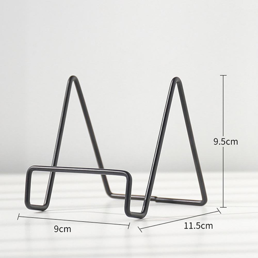 Iron Art Magazine Display Stand Multipurpose Decorative Plate Dish Rack Stable Pedestal Storage Holder Plate Bowl Picture Frame