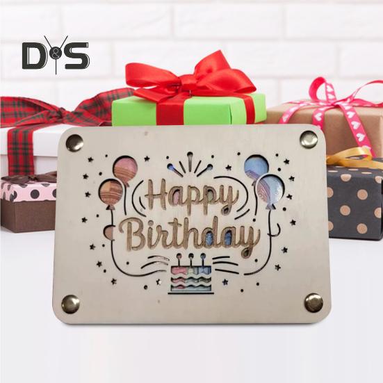 Держатель для денег на день рождения, деревянный держатель для денег, держатель для денег в виде конверта, упаковочный держатель для наличных или подарочной карты