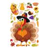Thanksgiving Window Clings Fall Leaves Window Stickers Decorations, Turkey Acorns Owl Squirrel Maple Autumn Window Cling