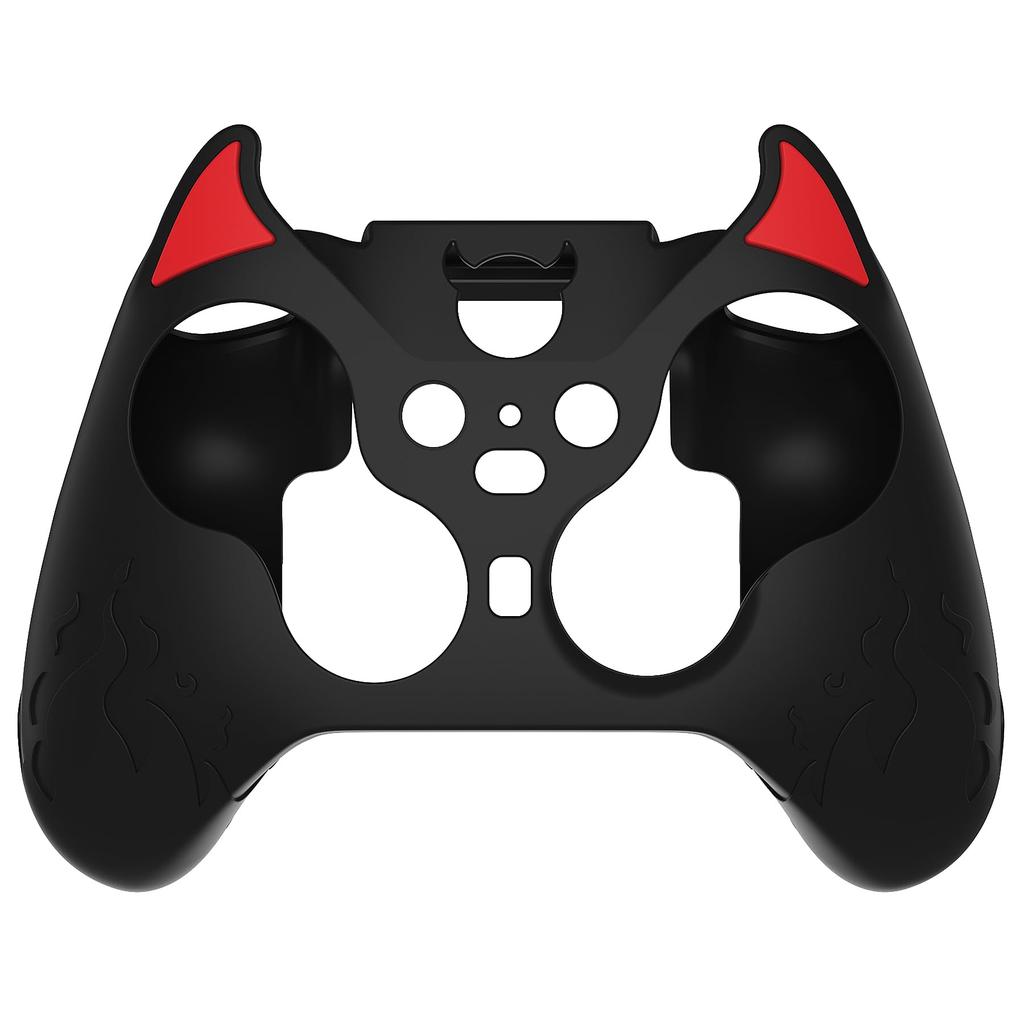 PlayVital Cute Demon Silicone Cover for Xbox Elite Wireless Controller Series Includes Thumb Grip Caps 2, (Black)