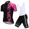 Summer Short Riding Bicycle Cycling Clothing Set Men/Women Sport Jerseys Suits White Bib Pants