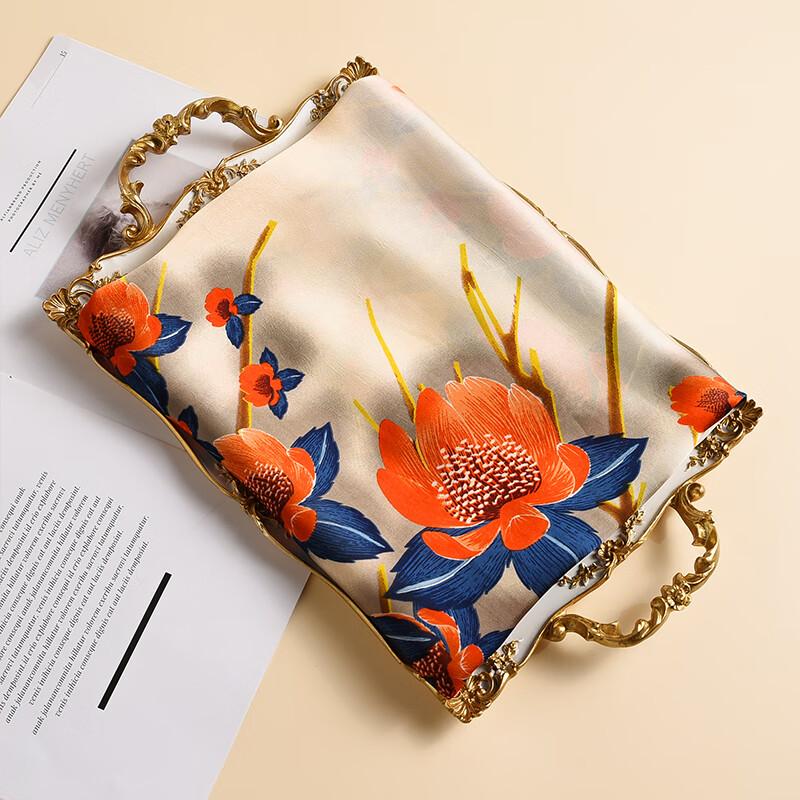 Silk Scarf Gift Box Set, Group Purchase Souvenir, Shawl, Thin Outer Layer, Gift for Elders, Mother's Birthday Present, Practical Gift
