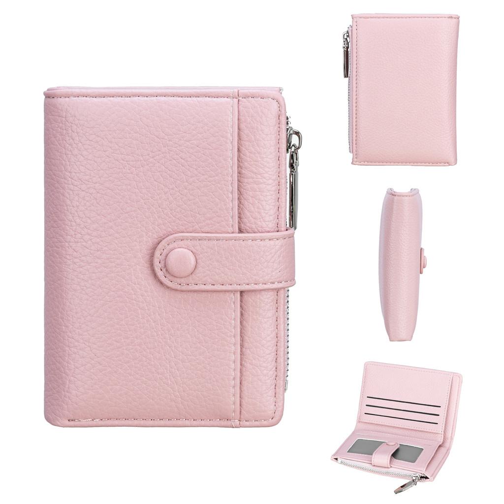 Pu Material Slim Wallet With Card Holder And Coin Pocket For Daily Use