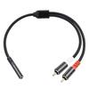 RCA Cable 2RCA To 3.5mm Jack Female AUX Audio Cable Stereo Splitter Adapter Cable For TV PC DVD Speaker Audio Amplifiers