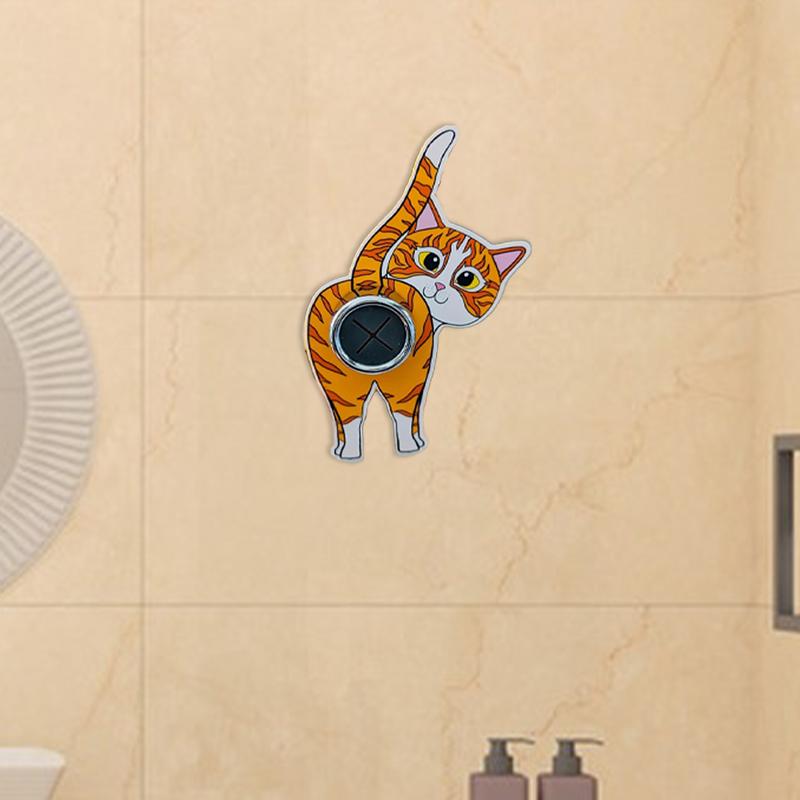 Крючки для кошачьих задниц, самоклеящиеся крючки для полотенец, настенный держатель для ванной комнаты, кухни, бытовых хозяйственных крючков, украшения комнаты