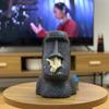Коробка для салфеток на острове Пасхи Моаи для гостиной, забавная бумажная коробка для хранения ноздрей, настольная картонная коробка для украшения бара на Хэллоуин