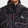 Nike ACG Therma-Fit Adv Canwell Glacier Comfortable Soft Loose Collar Fleece Jacket Men Jacket Dark-Purple Black White FZ8623-573