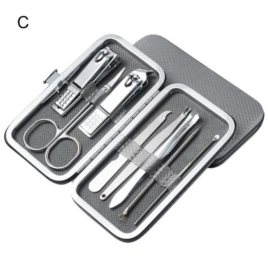 1 Set Stainless Steel Nail Clipper Plating Procedures Stylish Toenail Fingernail Manicure Cutters