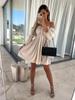 Off Shoulder Solid Color Dress Waist Hugging Elegant Strap Dress for Women Sleeveless Loose Dresses Causal Backless Dress