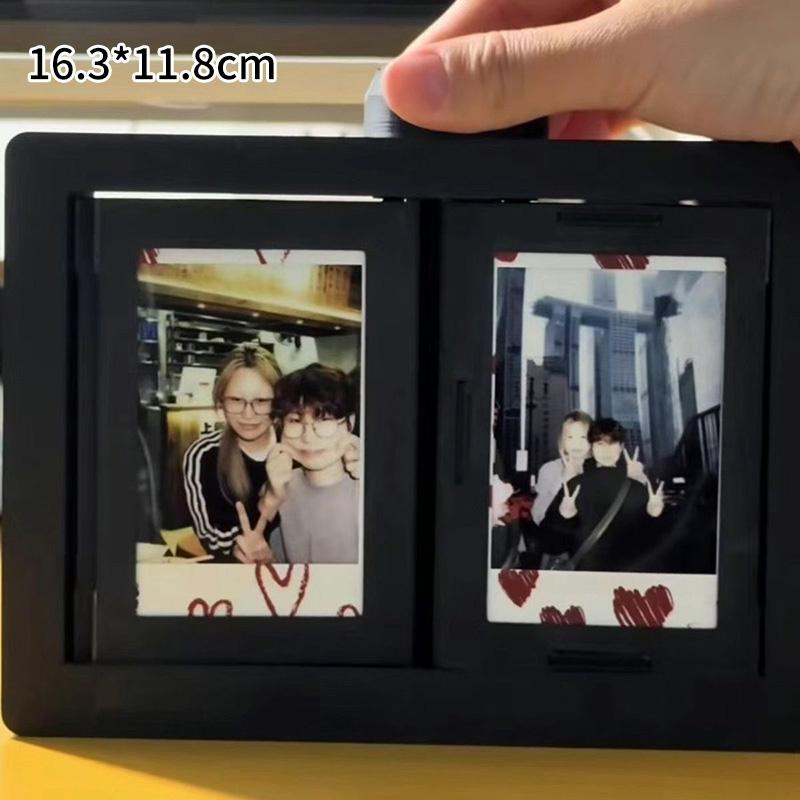 Вращающаяся фоторамка Перелистывание страниц Органайзер для фотокарточек Фотоукрашения Подставка для фото Декor для дома Настольный аксессуар