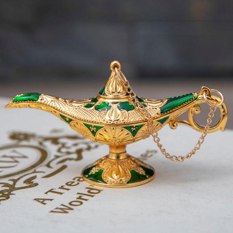 Aladdin Magic Lamp Creative Retro Home Crafts Metal Ornaments Birthday Gifts Home Decoration
