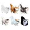 Kitten Figures Simulation Cat Ornament Gift for Kid Children Bedroom Decoration