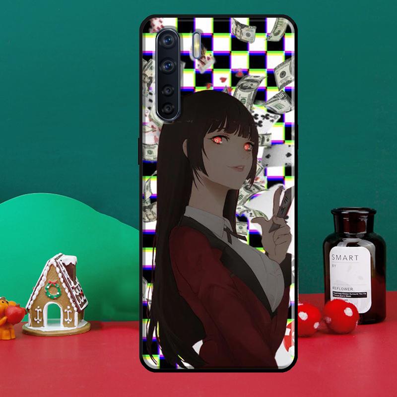Чехол для телефона Jabami Yumeko Kakegurui с аниме для OPPO A15 A83 A91 A93 A1K A3S A5S A52 A72 A54 A74 A94 A31 A5 A9 A53S 2020