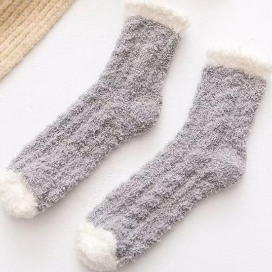 Women's Fuzzy Fluffy Slipper Socks Winter Thermal Soft Plush Floor Socks Cozy Thick Warm Home Sleeping Socks