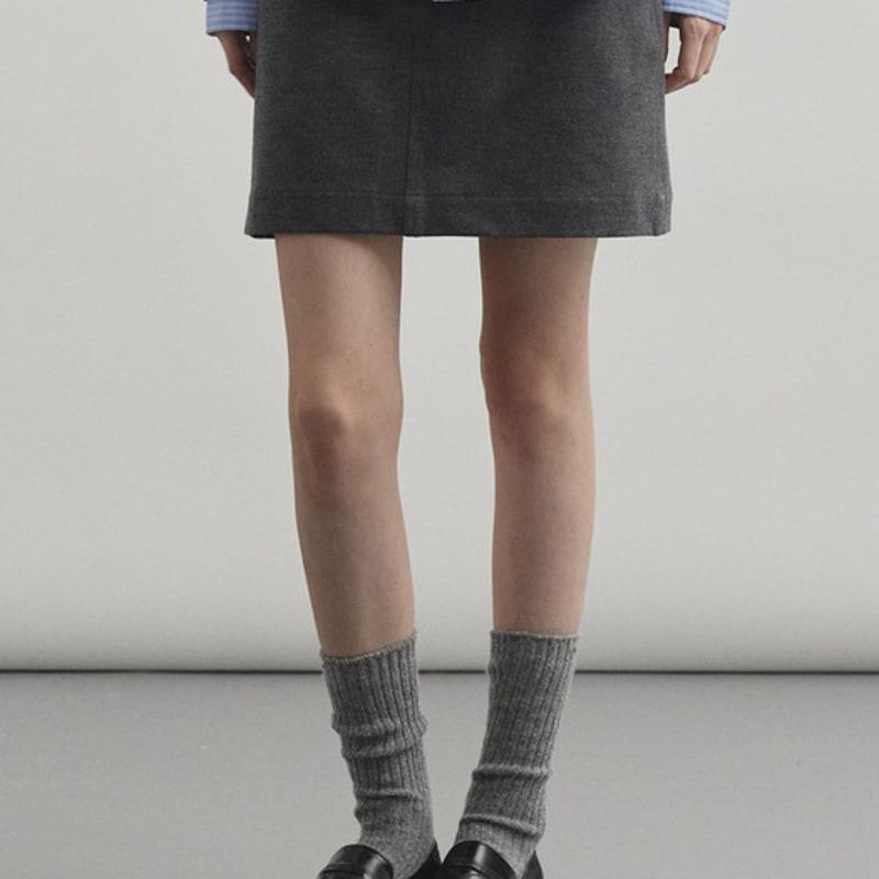 МОНГОЛ [5 цветов] Носки из шерстяной смеси, машинная вязка «гольфы» MDAC034