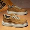 Autumn New Versatile Fashion Casual Color Matching Mesh Breathable Comfortable Sports Men's Shoes Low-top Lace-up Board Shoes