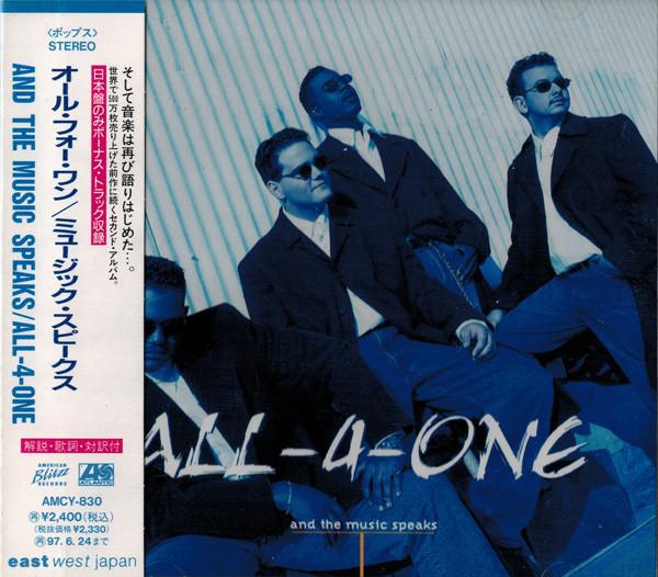 CD ALL4ONE And The Music Speaks AMCY830 Atlantic 1995 Япония Рэп Хип-Хоп R&B Б/у