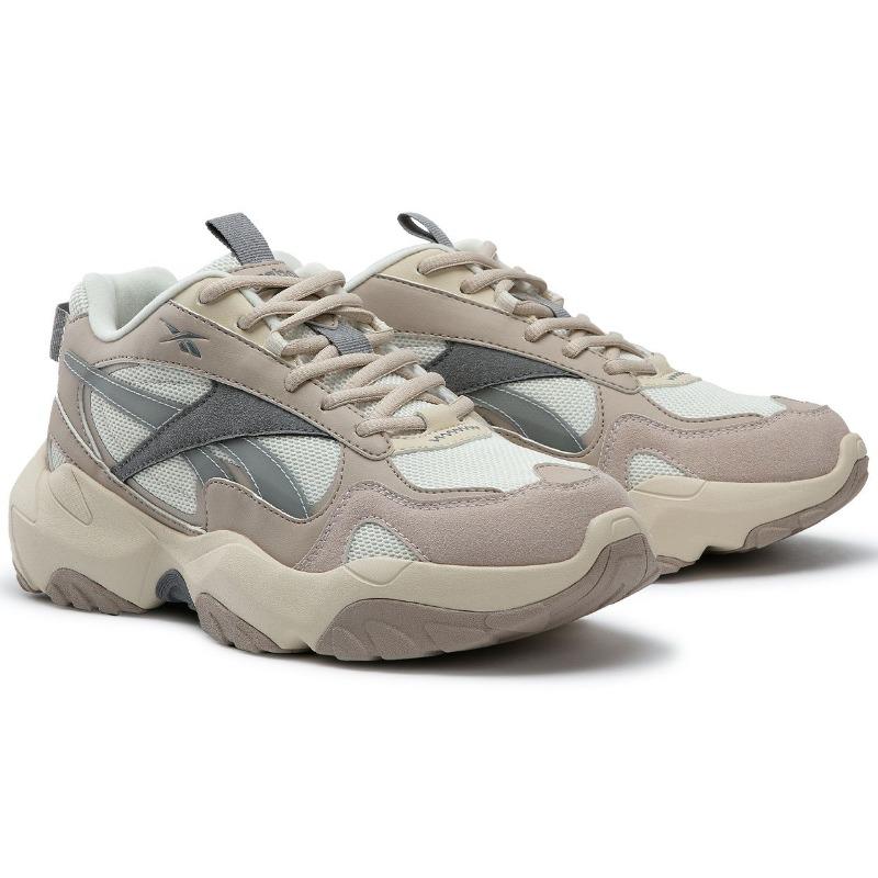 Reebok Fluffi Puff CN Унисекс Низкие Платформа Папины Кроссовки Абрикосовый 24FRC913U1GK0