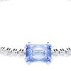 Swarovski Matrix Gradient Irregular Crystal Decoration Rhodium Plating Bracelet Unisex Couple Style Silver 5693412