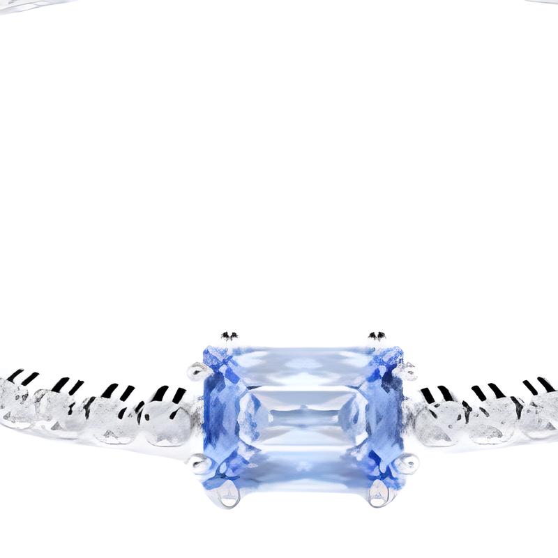 Swarovski Matrix Gradient Irregular Crystal Decoration Rhodium Plating Bracelet Unisex Couple Style Silver 5693412