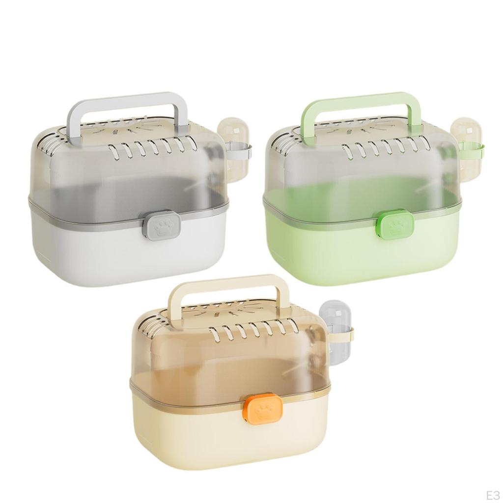Compact And Multi-purpose Hamster Cage with Water Bottle, Suitable for Small Animals, Guinea Pigs,