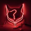 Led Fox Drift Mask Halloween Mask Light Up for Masquerade Parties Carnival