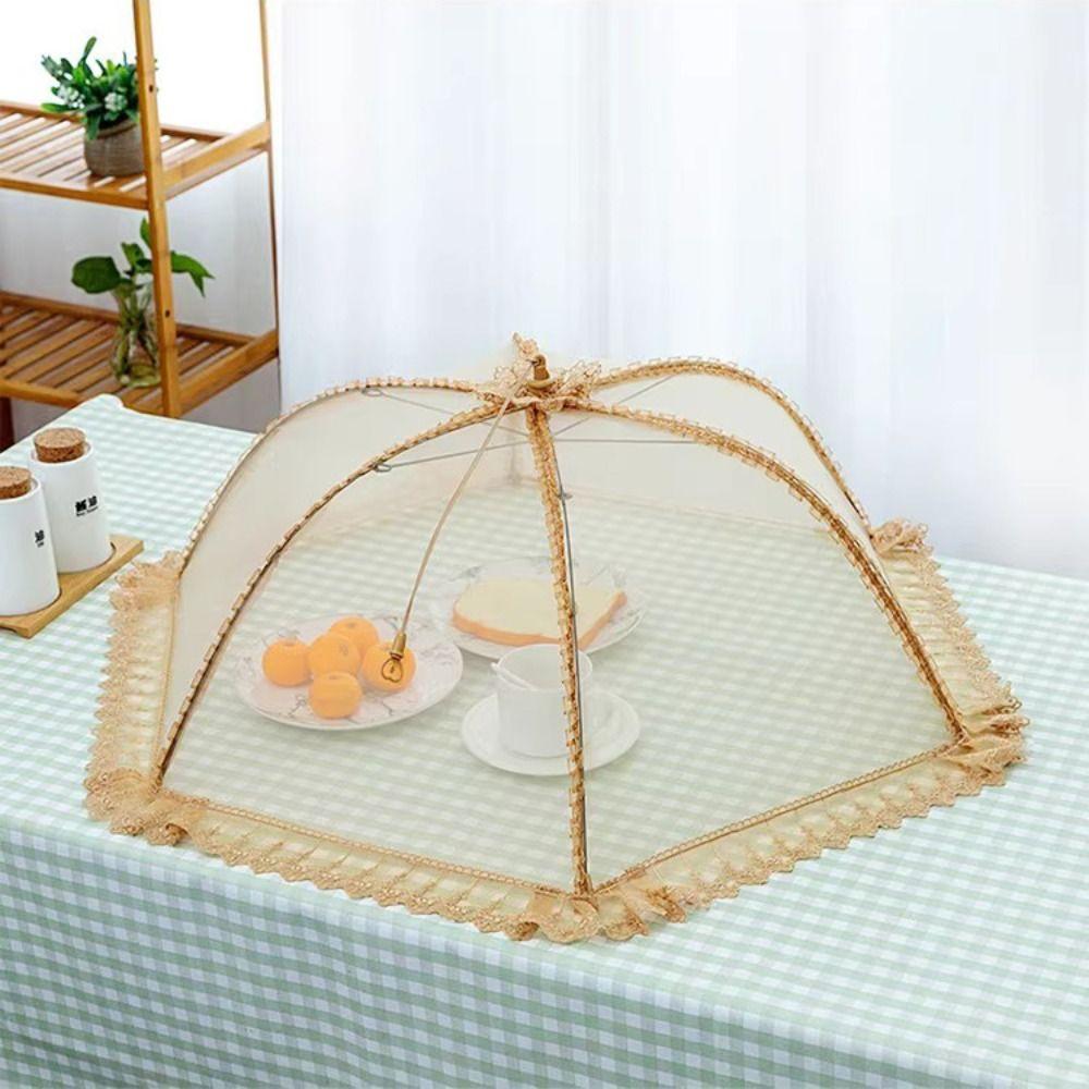 Сетчатый чехол для еды в виде зонтика, обеденный стол, организация, модная дышащая крышка для посуды