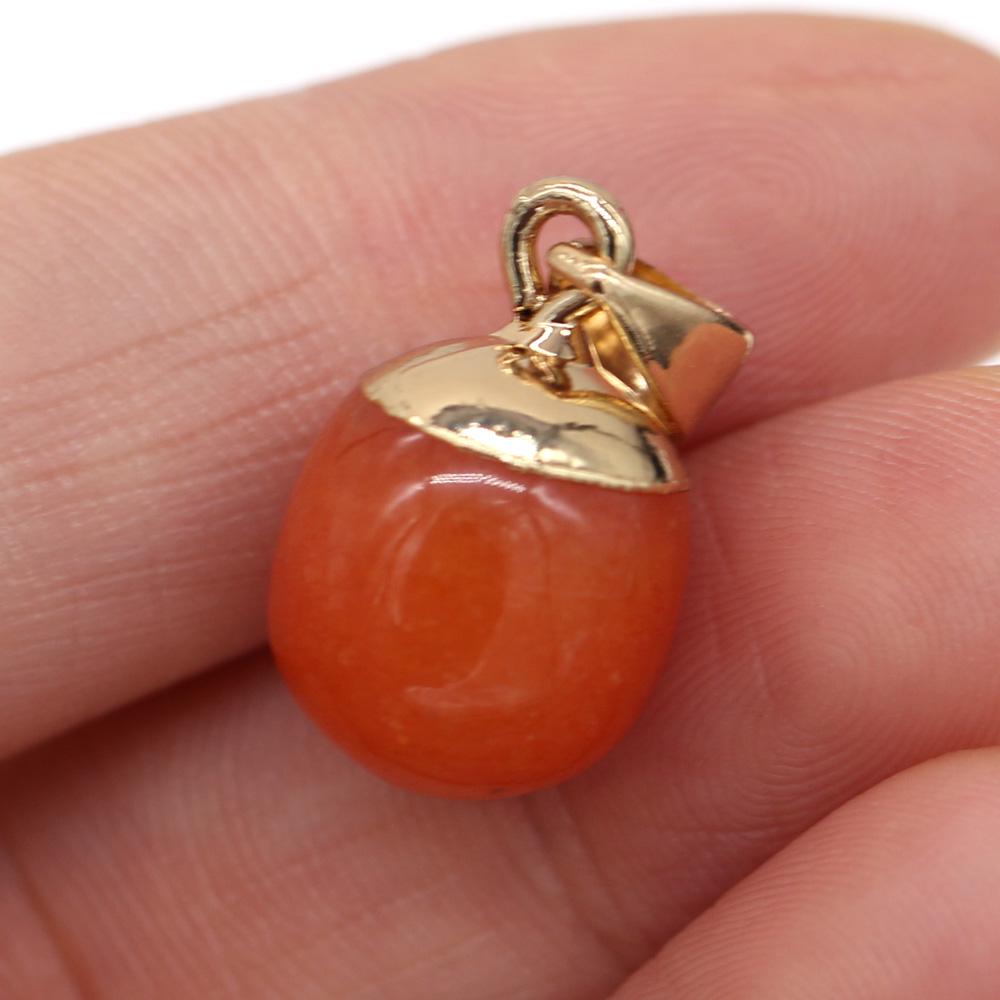 1 шт. в партии кулон из натурального камня Кристалл Розовый Кварц Аметист Лазурит Агат Подвески для изготовления ювелирных изделий DIY Ожерелье Серьги Аксессуары 13x18 мм