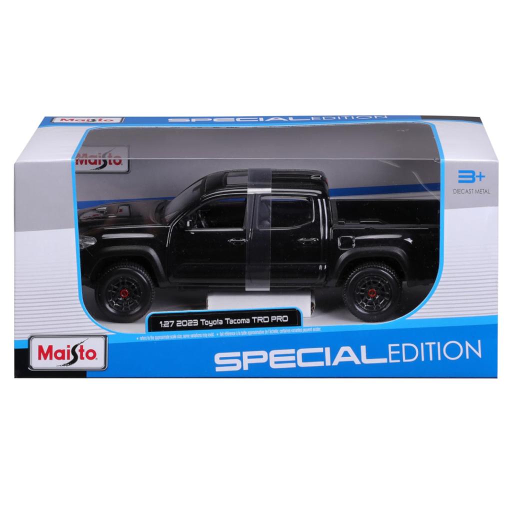Maisto 1/27 Scale Toyota 2023 Tacoma TRD TRO Black / Diecast Model Car, Finished Product, 32910 BK
