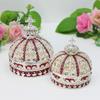 Enamel Craft Alloy Crown Jewelry Box European and American Wedding Ring Storage Box Ornament Wedding Decoration Ornament