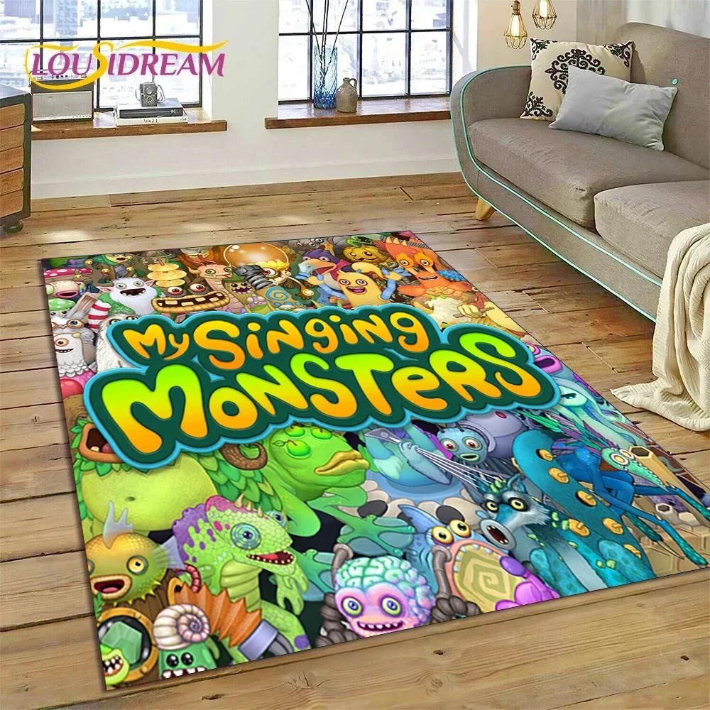 3D игра My Singing Monsters мультяшный ковер для спальни гостиной домашний диван украшение, детская игра большой декор напольный коврик
