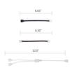 LED Strip Connector Kit For 5050 10mm 4Pin Includes 8 Types Of LED Strip Fitting