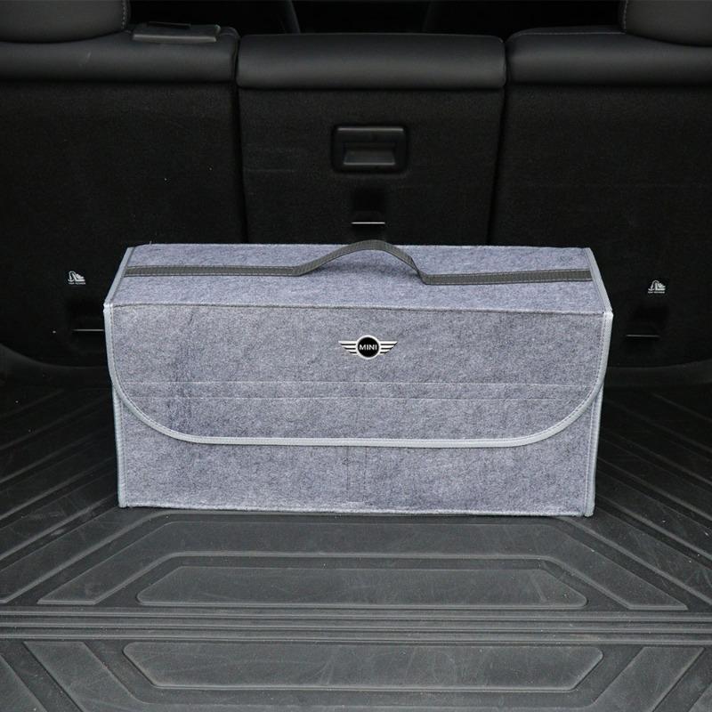 Car Soft Felt Storage Bag Organizer Car Foldable Trunk Bag Car Accessories For BMW Mini Cooper F54 F55 F56 R56 R60 SONE Roadster Clubman Coupe