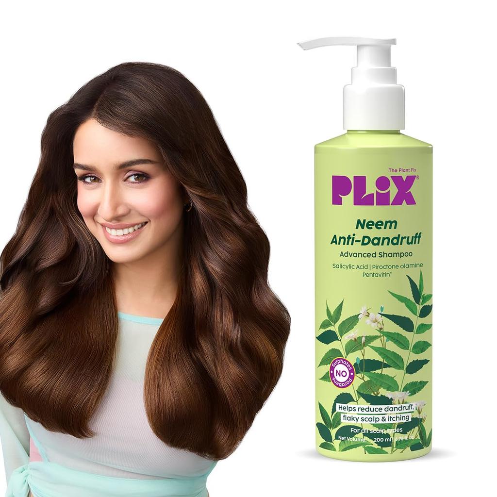The Plant Fix Plix Neem Anti-Dandruff Shampoo 200ml For Men & Women Paraben Free