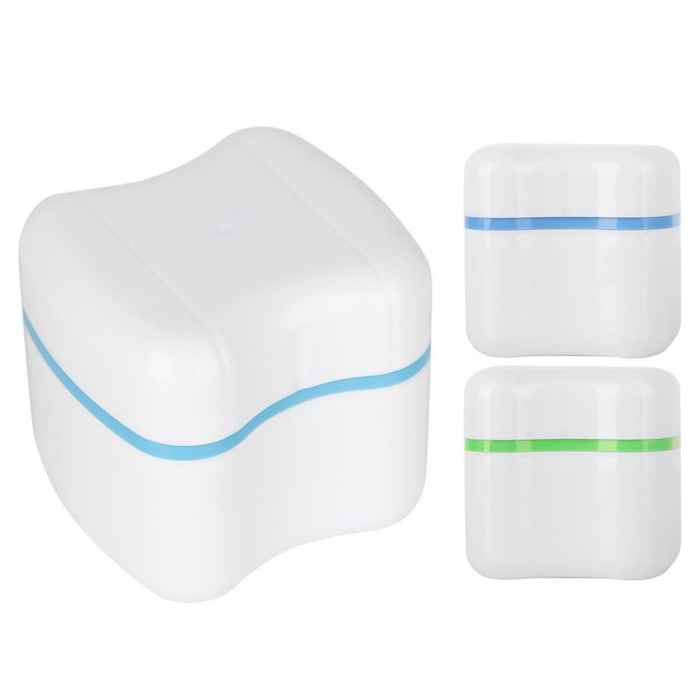 3 Colors Denture False Teeth Storage Box Case With Filter Screen Dental Appliance